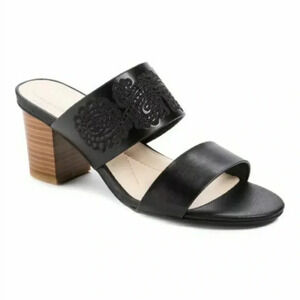 Baretraps Resandra Stacked Heel Sandal Black Size 9